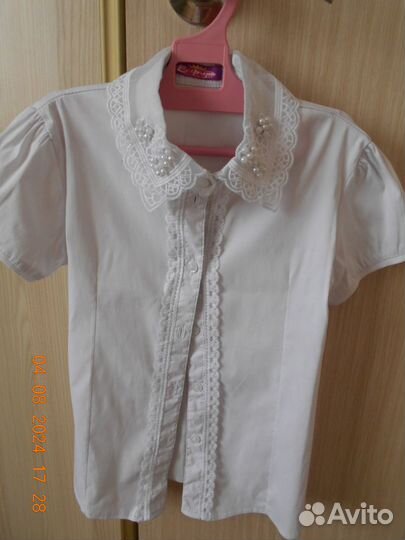 Блузка школьная 134 140