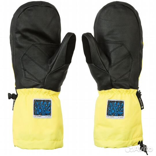 S) варежки М volcom 91 gore-TEX mitt faded lemon