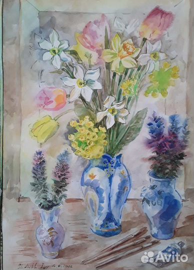 Акварель цветы