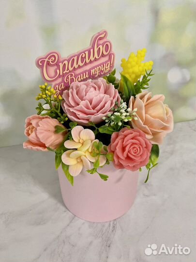 Букет цветов из мыла