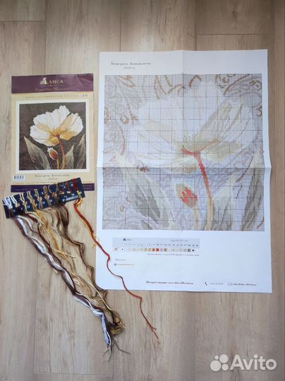 Набор для вышивки крестом остатки Алиса