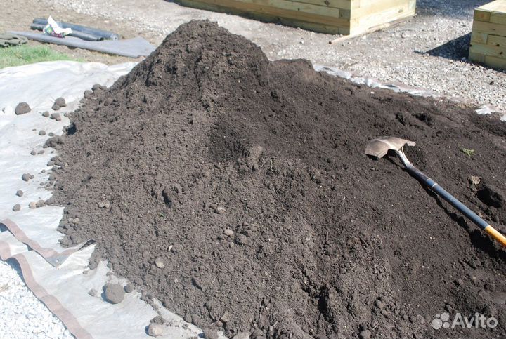 Чернозём Земля Перегной Торф Навоз Грунт Самосвал