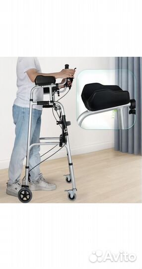 Ходунки для взрослых на колесах с тормозом