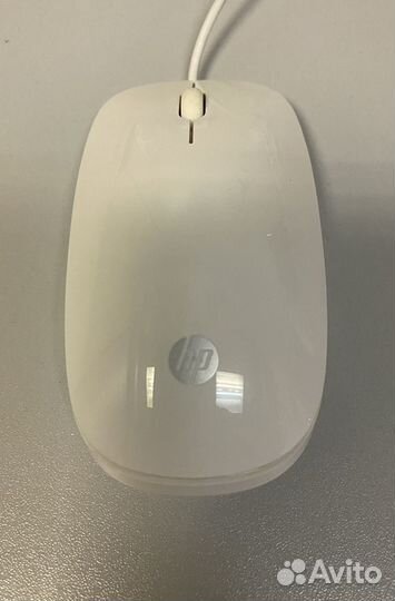 Компьютерная мышь HP White Wired Optical Mouse