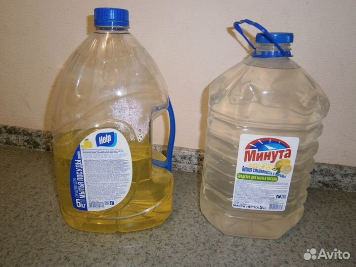 Пэт бутылки 5 л б/у из под воды и бытовой химии