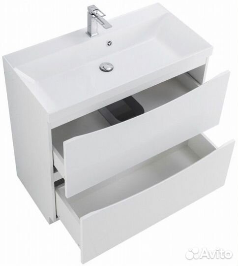 Мебель для ванной BelBagno Marino 80-PIA-BB800/450-LV-MR-AST Bianco Lucido