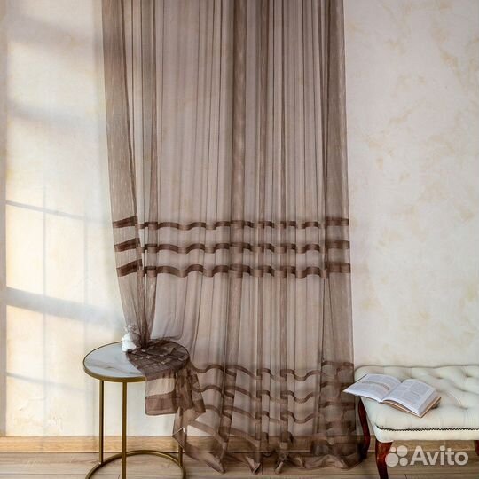 Тюль Фрида Капучино