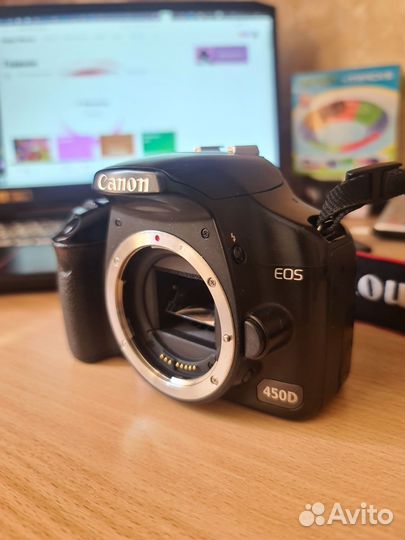 Зеркальный фотоаппарат canon 450d