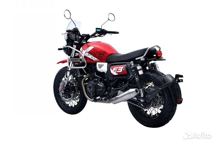 Дорожный мотоцикл Zonsen RE3 Scrambler red новый
