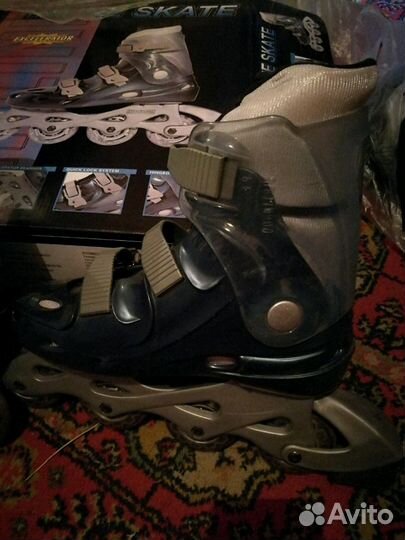Роликовые коньки с защитой 38 размер