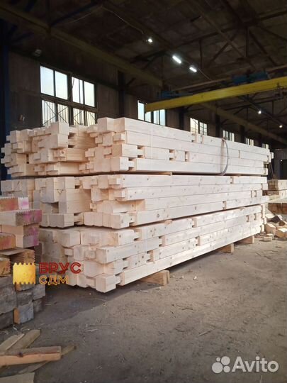 Профилированный брус с заводской зарезкой чаш