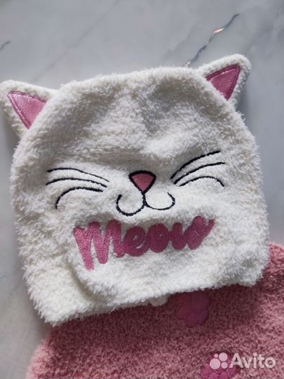 Шапка со снудом для девочки