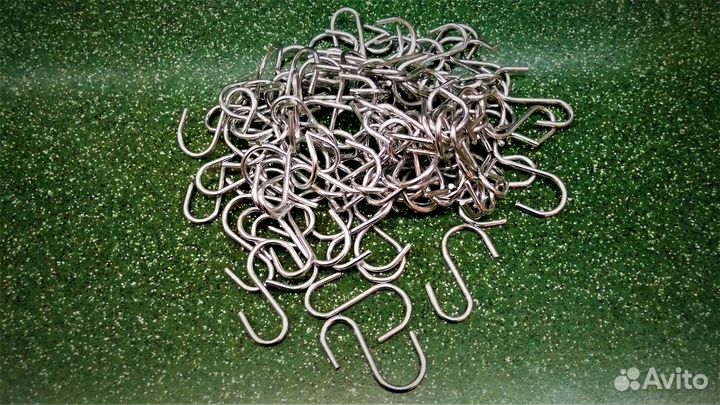 Крючки для коптильни из нержавейки 100 штук