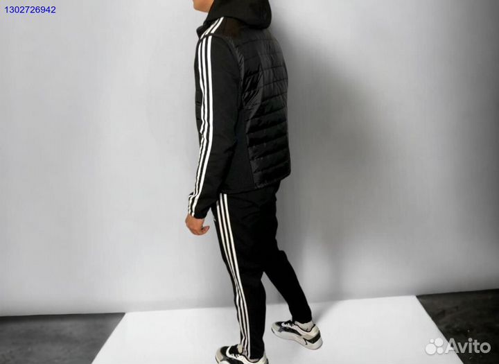 Спортивные костюмы Adidas тройка на флисе