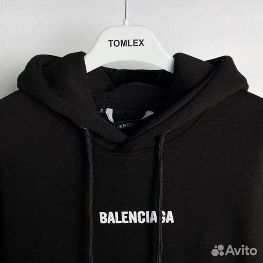 Худи Balenciaga оверсайз утепленное
