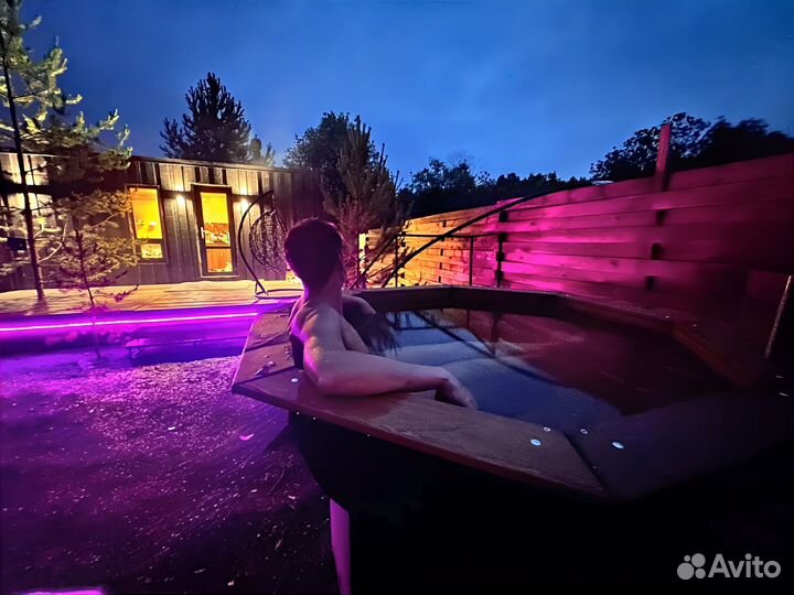 Банный чан на дровах