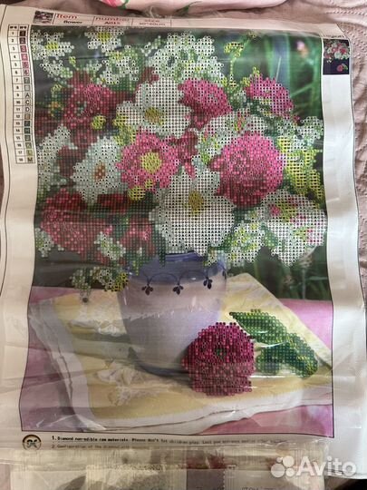 Алмазная мозайка вышивка Летний букет