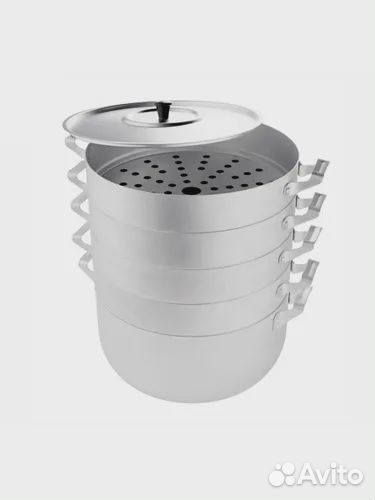 Мантоварка алюминиевая Scovo 6.0л, 3 сетки