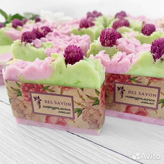 Мыло ручной работы (лаванда и крымская роза)