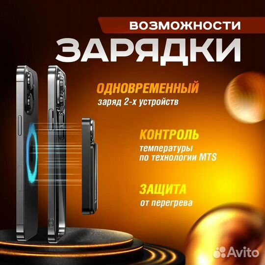 Магнитный пауэрбанк 15W/22.5W (Белый)