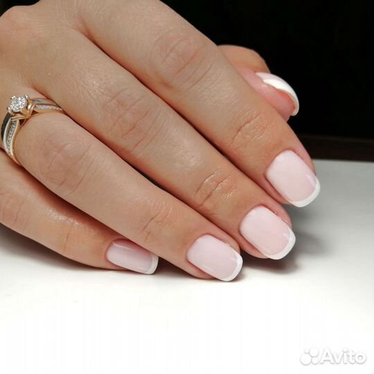 Наращивание ногтей, покрытие гель лаком, маникюр