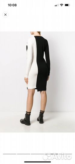 Twinset Двухцветное платье асимметричного кроя