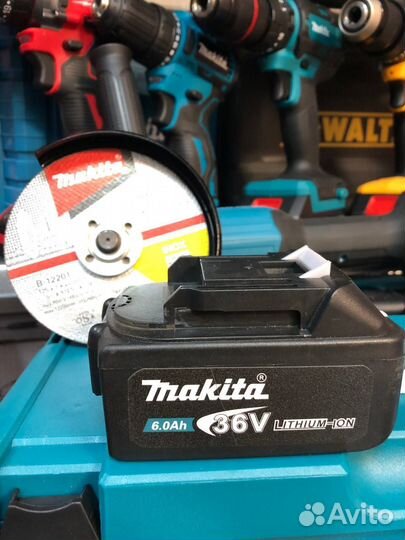 Аккумуляторная болгарка makita 125