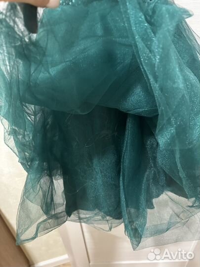 Платье нарядное из фатина с подстветкой р.104-110