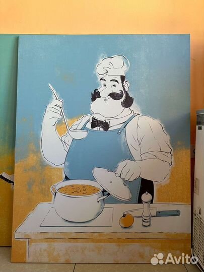 Большие картины для кафе, столовой