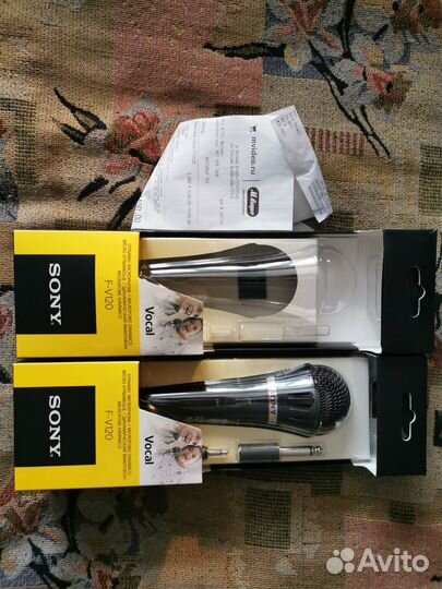 Микрафон Sony F-V120 новый 2-шт