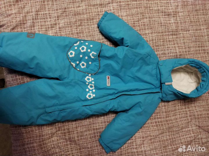Зимний комбинезон для девочки 74