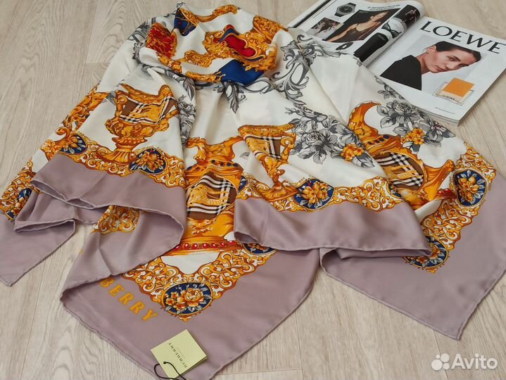 Платок Шаль Burberry ручной шов