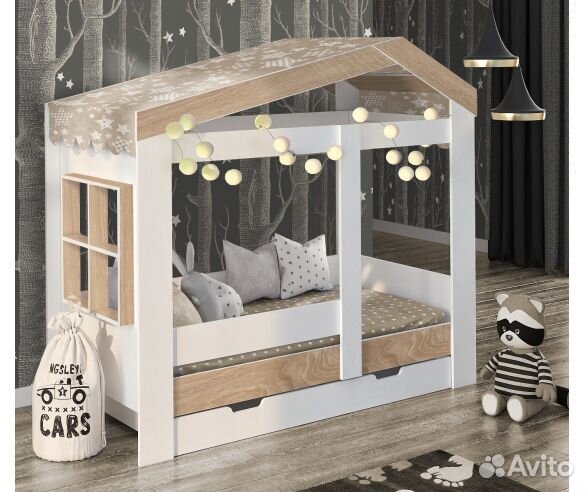 Кровать домик Сказка с окошком