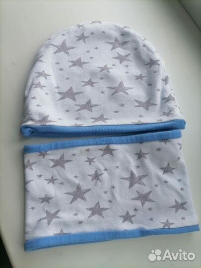 Шапка и снуд для мальчика 46