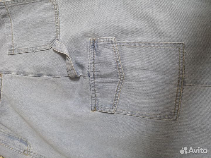 Джинсовая юбка миди 40 42