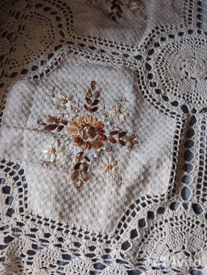 Скатерть льняная с вышивкой