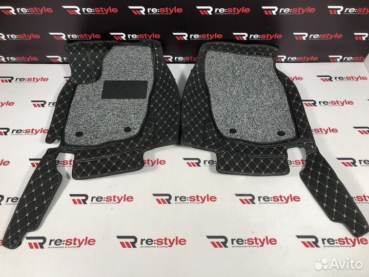 Ковры салона 3D Toyota Rav4 12-19г Левый руль 002