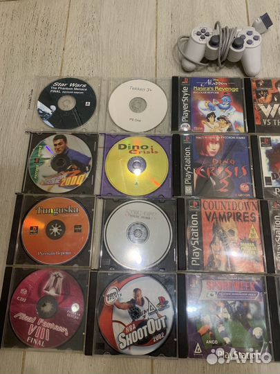 Диски ps1 + 2 джойстика