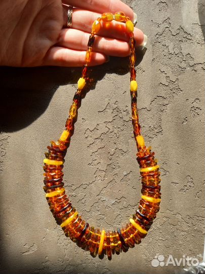 Янтарные бусы-колье Калининград СССР