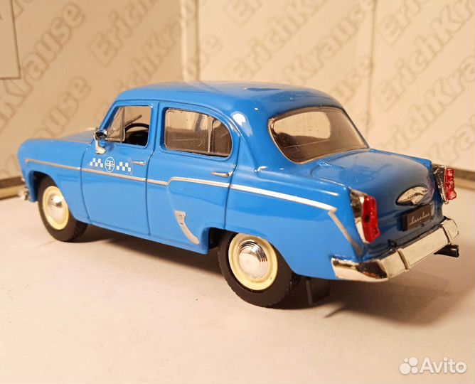 Москвич 407 такси синий цвет Деагостини