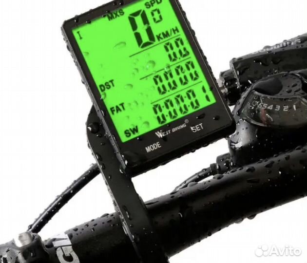 Велокомпьютер беспроводной с температурой