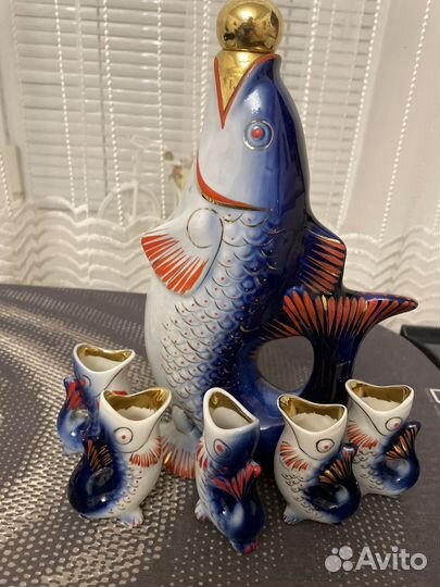 Статуэтка керамическая Рыбка с рыбками