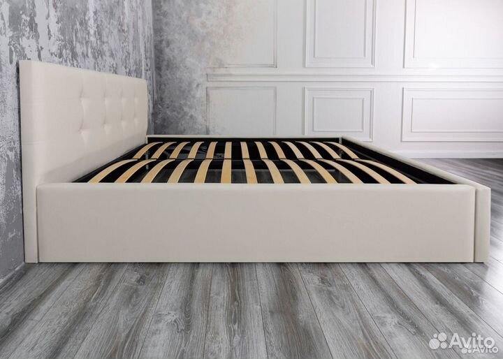 Кровать 180х200 с подъемным механизмом Роза белая