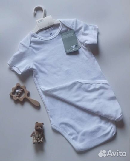 Новые боди h&m 62,68,74,86,92