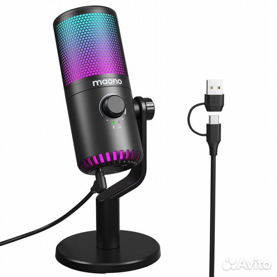 Микрофон Maono DM30RGB Black