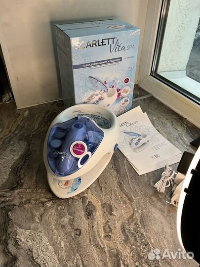 Маникюрно - педикюрный набор scarlet новый с насад