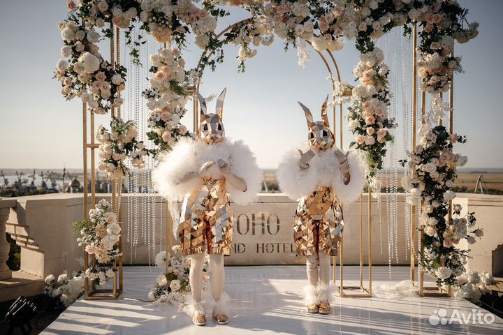 Зеркальные зайцы Шоу на свадьбу