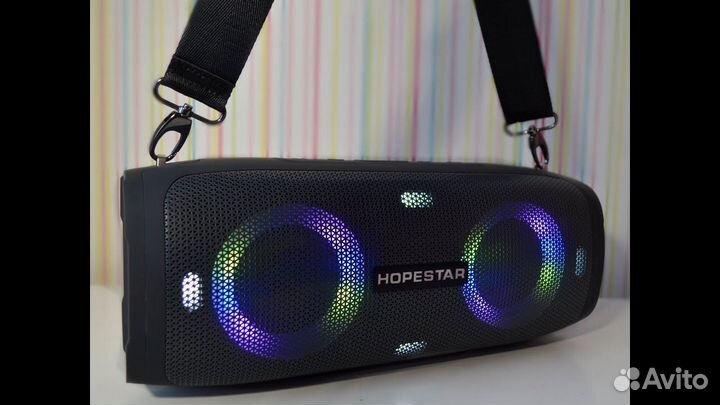 Колонка беспроводная A6 Party Диско+Басы+Подсветка