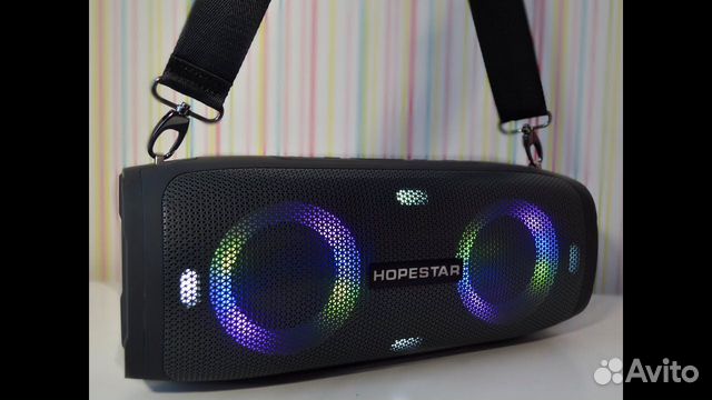 Колонка беспроводная A6 Party Диско+Басы+Подсветка