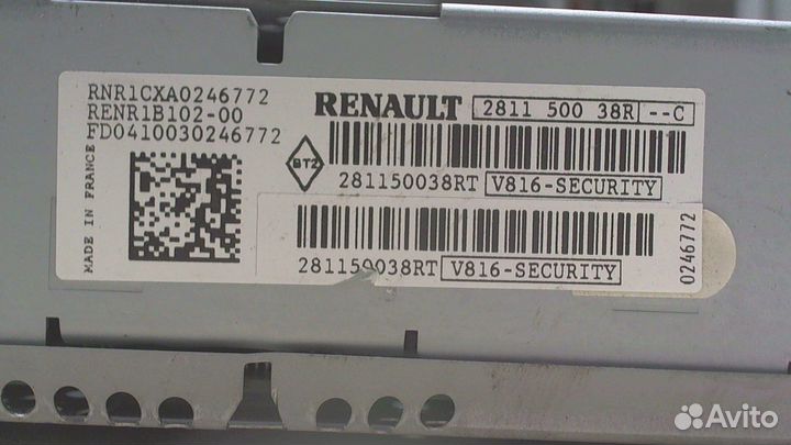 Магнитола Renault Clio, 2010